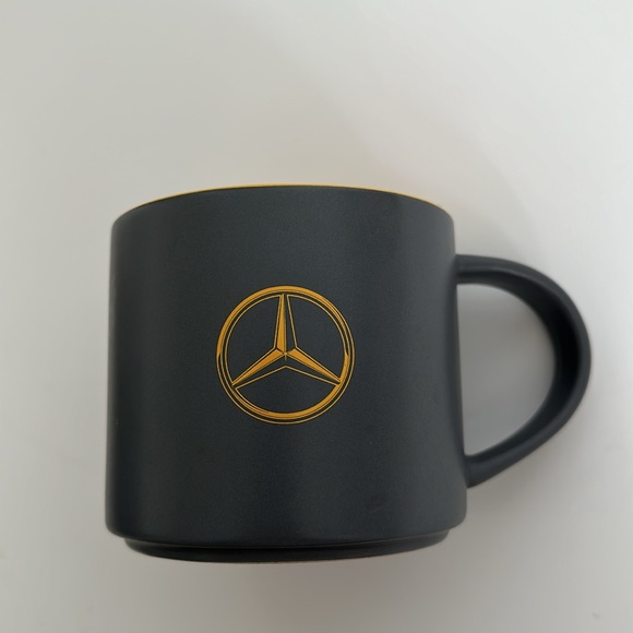 Mercedes Benz Logo Gray Yellow Coffee Tea Mug - Picture 6 of 7